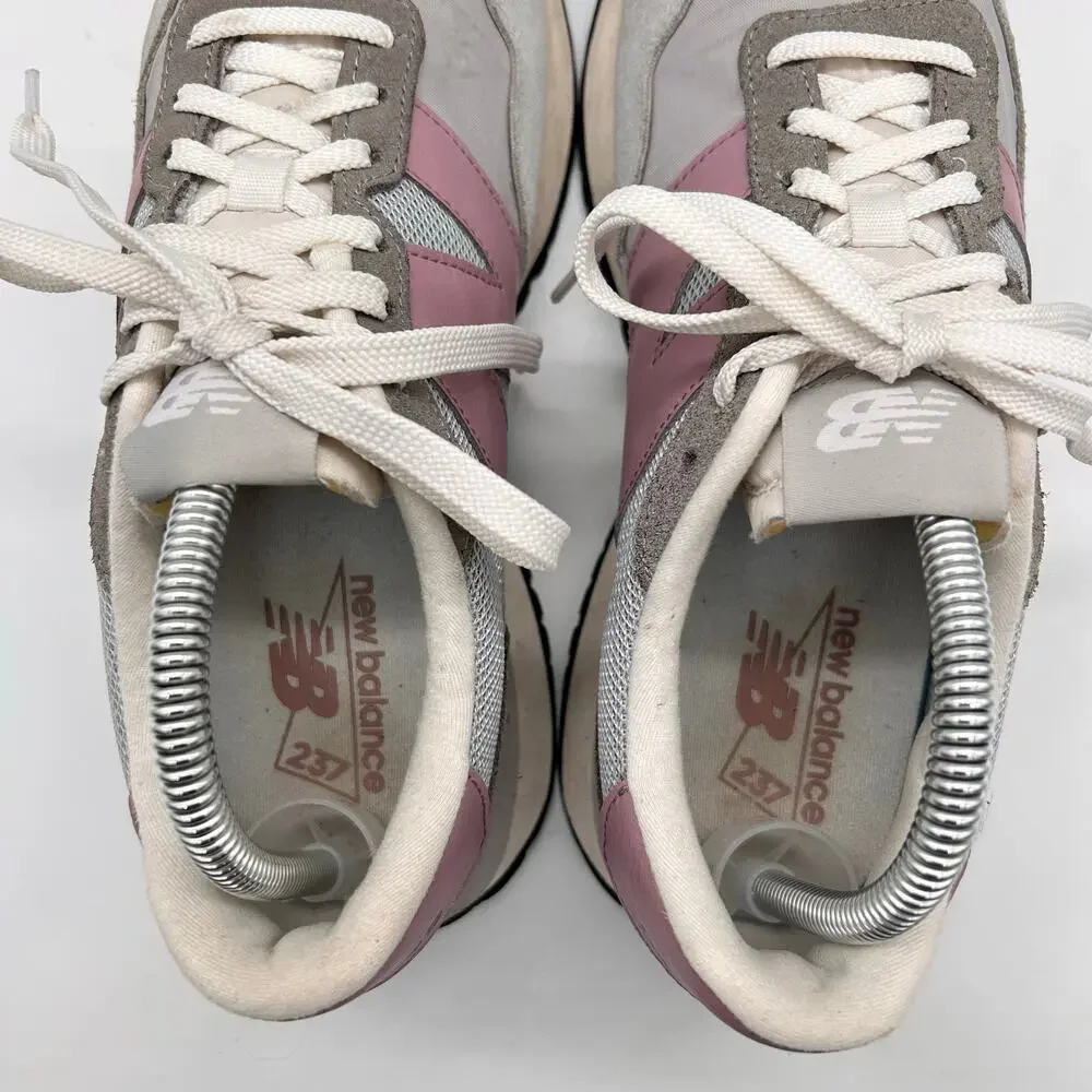 New Balance 237 Suede Low Top Sneakers‎ Shoes Gray Purple Women's Size US 10 B
